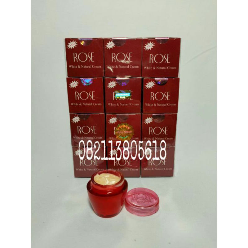 [ ECER ] CREAM ROSE BERHOLOGRAM ORIGINAL KWALITAS NO 1 CREAM SIANG &amp;MALAM / CREAM ROSE ORI