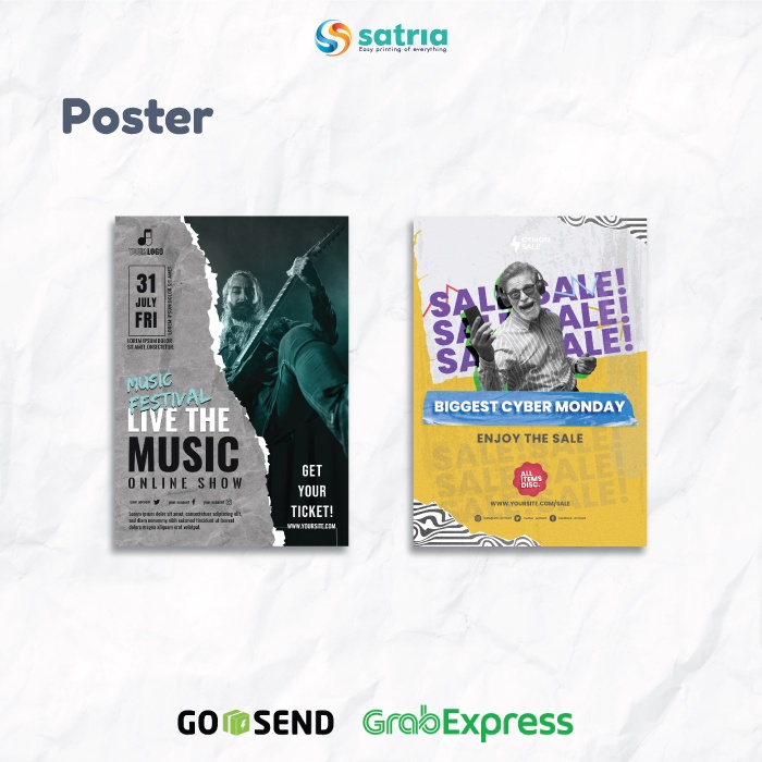 

Print Poster / Cetak A3 Color - Art Carton & Art Paper