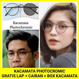 BEST SELLER - KACAMATA FASHION PHOTOCROMIC KACAMATA ANTI RADIASI KACA MATA PRIA / WANITA 8261