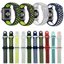 Breathable Strap Watch Tali Jam Tangan Sport Band 2 Color Dua Warna APPLE WATCH NIKE