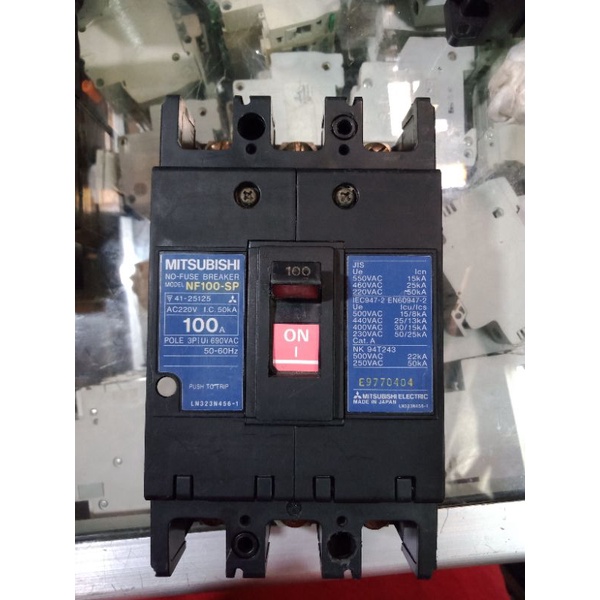 mccb breaker mitsubishi nf100sp 100a