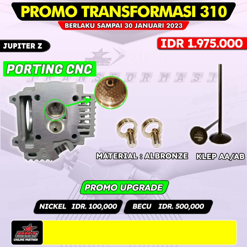 Head cylinder jupiter z 5tp porting cnc