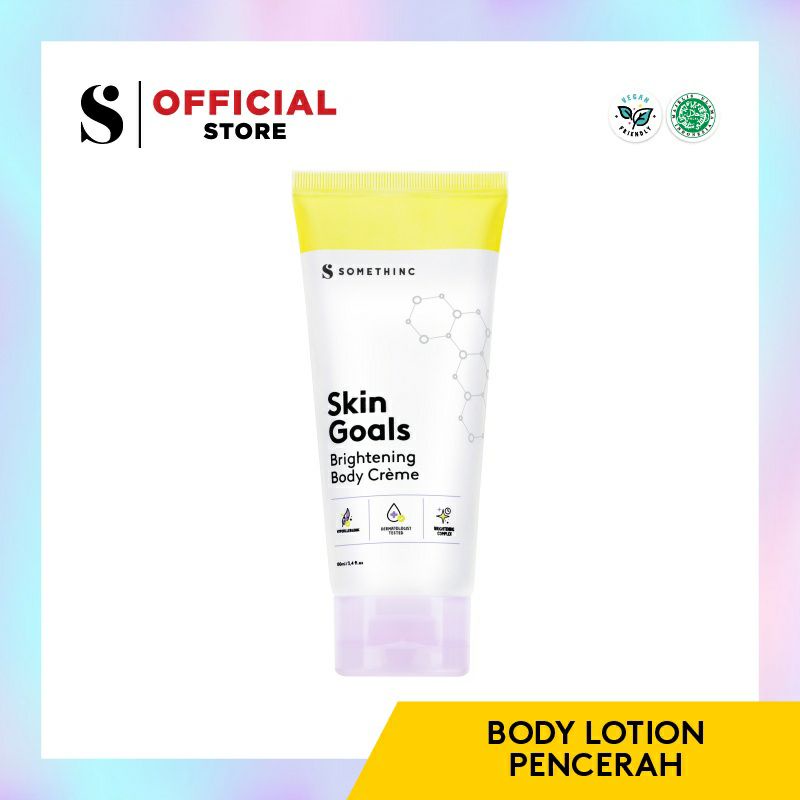 Free Masker - Somethinc Skin Goals Brightening Body Creme - Body Lotion Pencerah Kulit