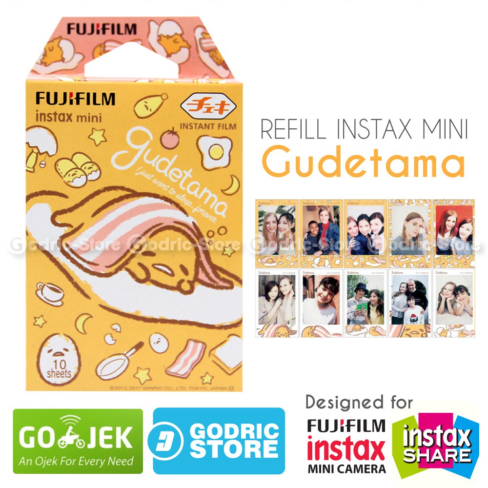 Fujifilm Refill Instax Mini Film Gudetama - 10 Lembar 