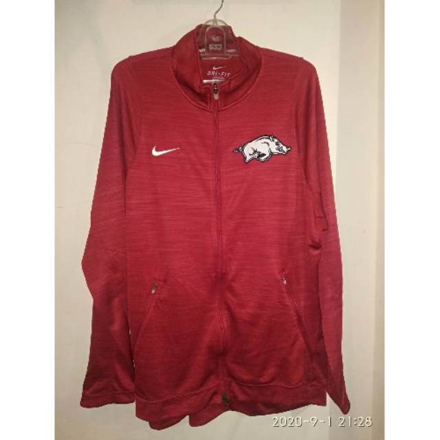 Jaket Nike NCAA Razorbacks Arkansas Dri Fit Original
