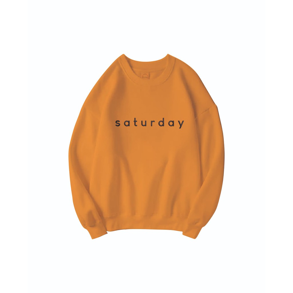 SATURDAY BORDIR SWEATER / SWEATER UNISEX / SWEATER BORDIR