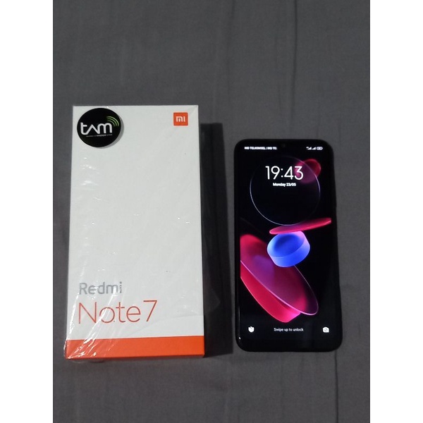 Xiaomi Redmi Note 7 4/64 Resmi TAM Second Free Tempered Glass