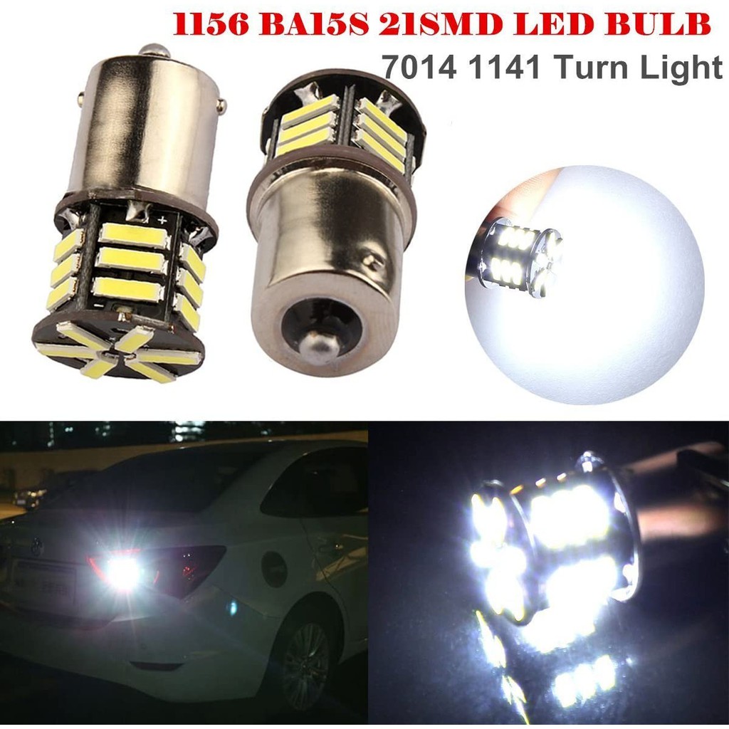 Lampu Mundur Mobil LED Sein Sen Reting 1156 1 Kaki Bayonet 21 Mata SMD