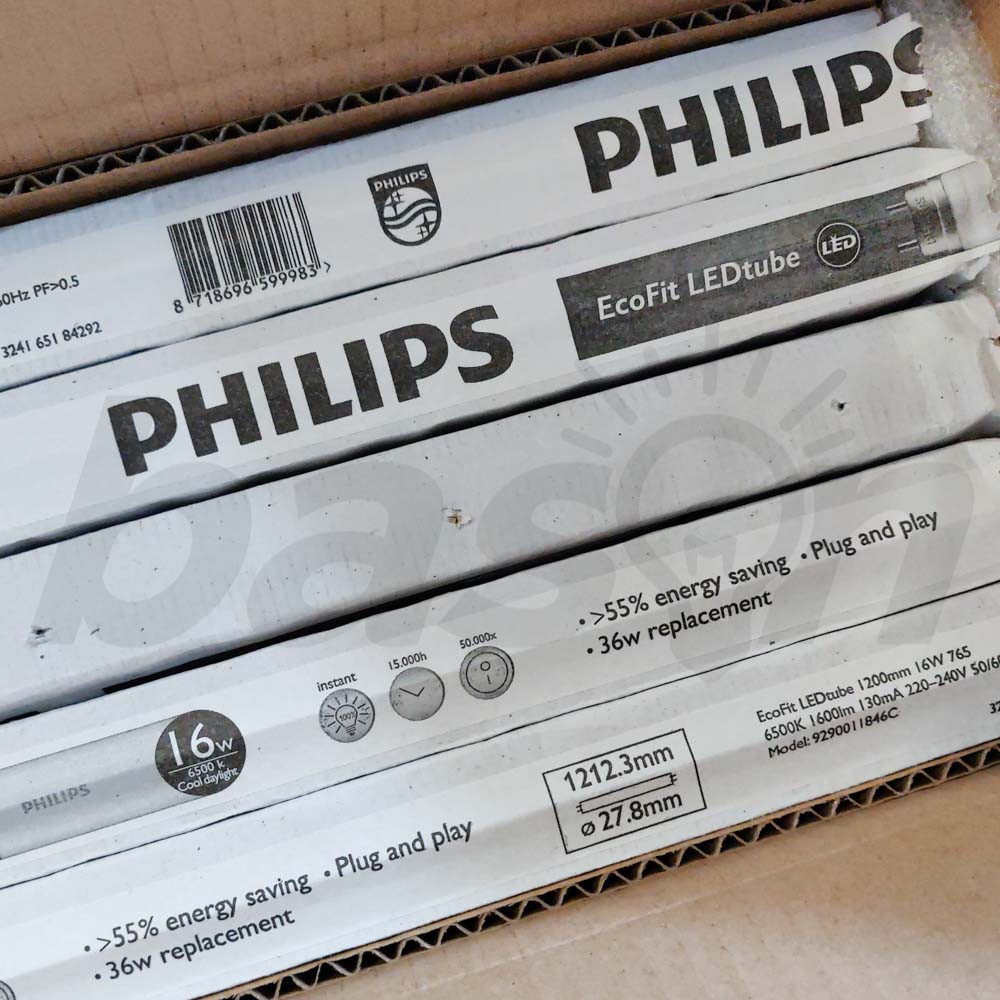 PHILIPS LEDTube TL LED EcoFIT Industrial Pack 16W T8 120cm - KHUSUS OJOL