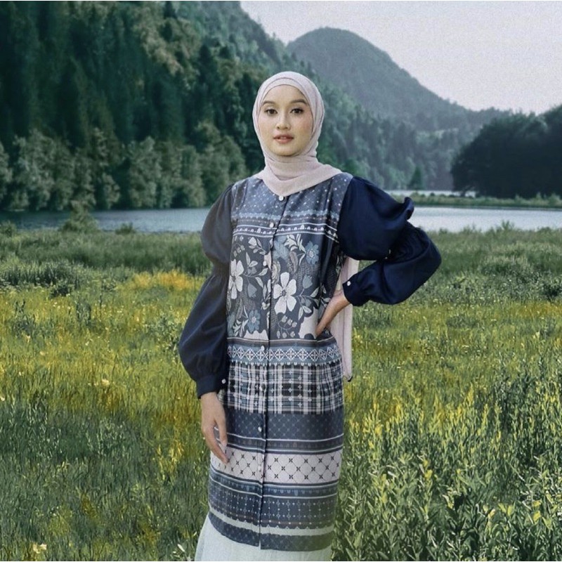 Binar Blouse Vanilla Hijab