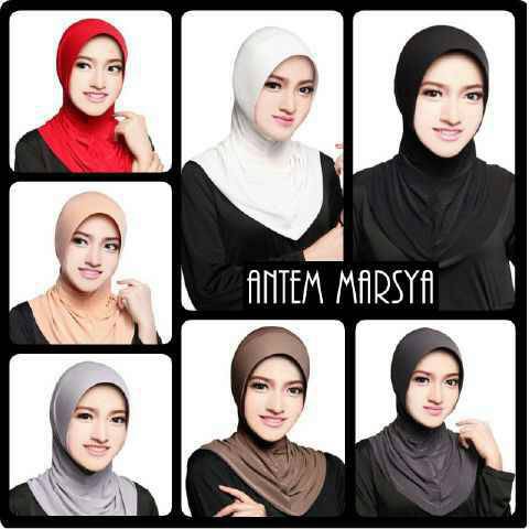 Antem Marsya ciput daleman hijab pasmina . segiempat