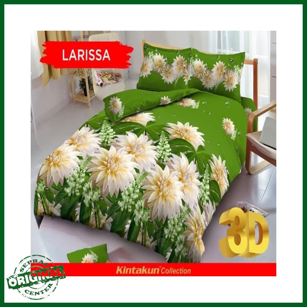 SEPRAI / SPREI KINTAKUN LARISSA No.1 KING B4 180 SEPRAI HIJAU DAUN BUNGA KRISAN