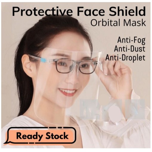 TERLARIS!!! READY STOCK!! FACE SHIELD KACAMATA TANPA KARDUS