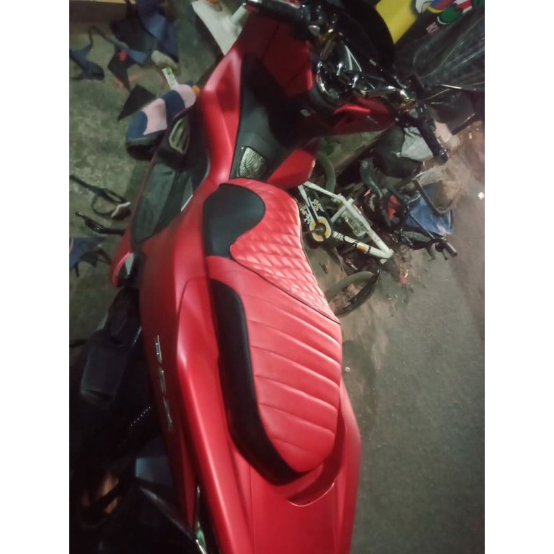 kulit jok motor PCX variasi warna full motif