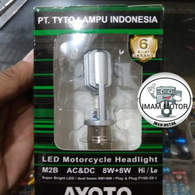 Dop lampu depan led tyto-ayoto H6 M2B motor bebek