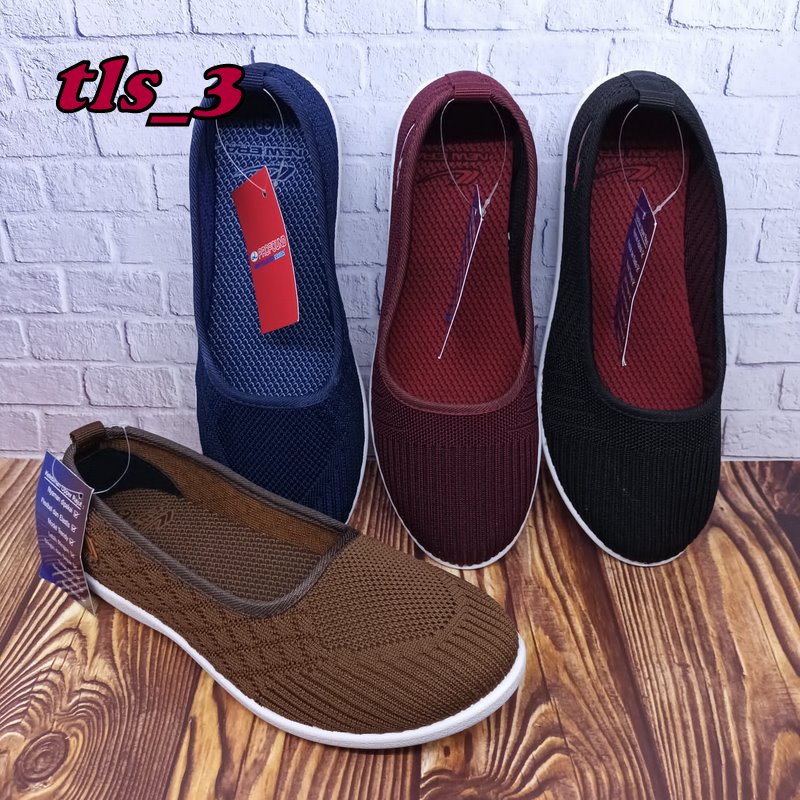 Sepatu Flat Wanita New Era Bella/Ella 37-40 Sepatu Slop Cewek Dewasa