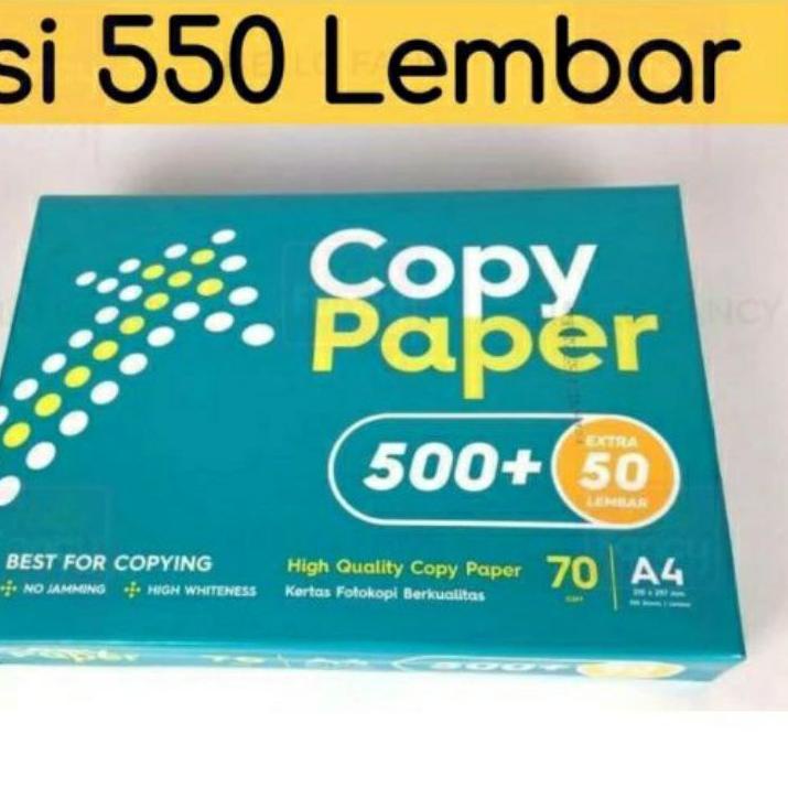

ZFG Kertas hvs A4 copy paper 70 gram (1 rim) 550 lembar FG Z SZ7