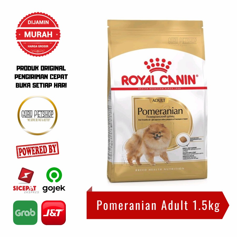 Royal Canin Pomeranian Adult 1.5kg Freshpack Makanan Anjing Pom Dewasa