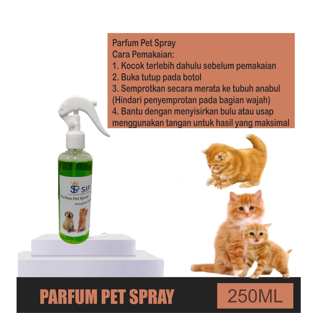 Parfum Kucing &amp; Anjing Wangi Tahan Lama untuk Mengharumkan dan Melembutkan Bulu tanpa Lepek / Cat Premium Pet Parfume Parfum Kucing Body Mist Kucing Grooming Kucing Cat Parfume