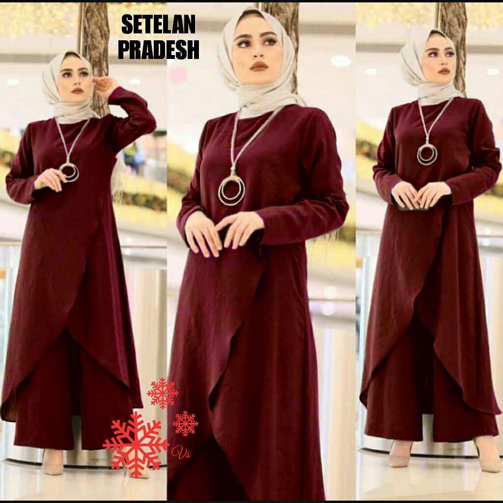 Stelan Radas - Dress Wanita Muslim - Baju Wanita