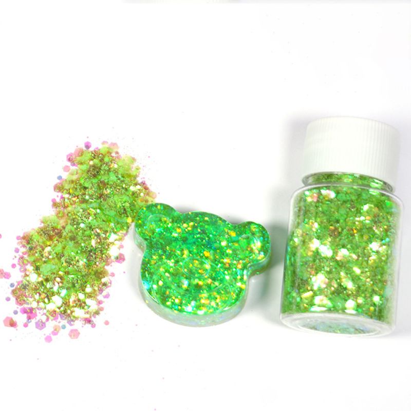 Siy 6pcs / Set Cetakan Resin Epoksi Sequin Glitter Untuk Dekorasi Diy