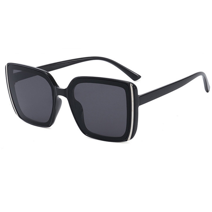 COD INS Fashion Oversized Square Kacamata Hitam Wanita Kaca Mata Fashion  Sunglasses