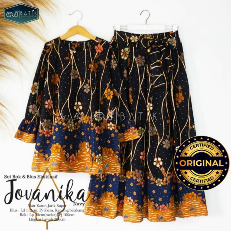 SET ROK N BLUS BATIK JOVANIKA MODERN / RnB EKSKLUSIF UNGGUL JAYA