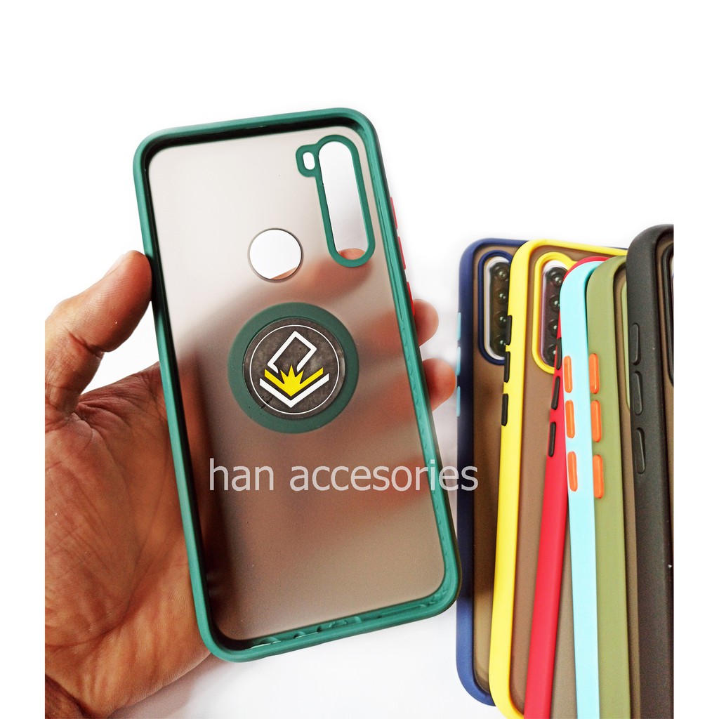 Xiaomi Redmi Note 7/Note 7 pro/Note 8 New Case Dove Ring Stand Anodize Colour - Case Matte Colour