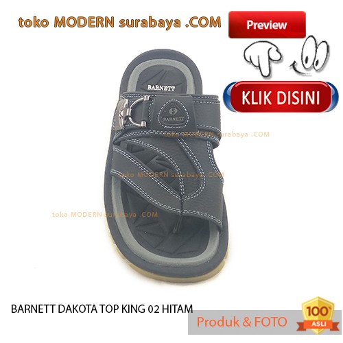 BARNETT DAKOTA TOP KING 02 HITAM sandal pria sandal jepit