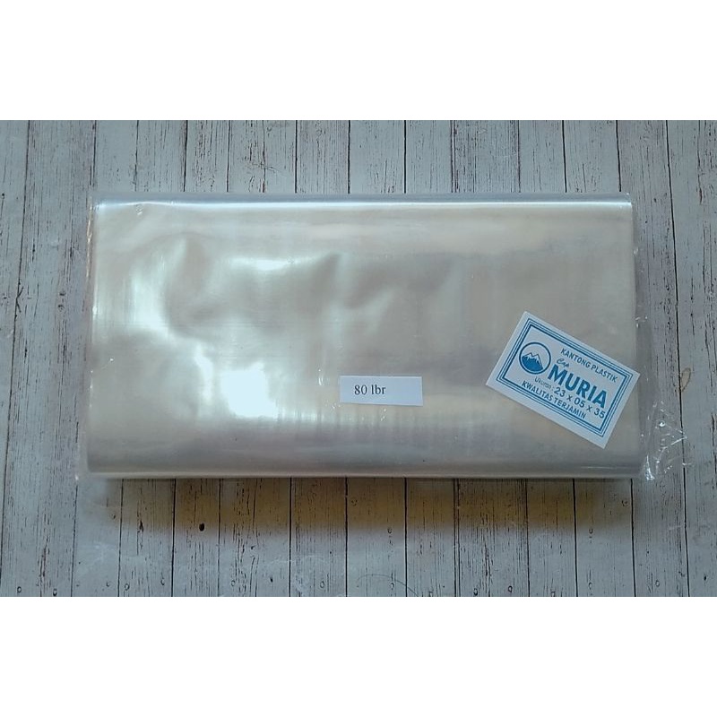 Plastik PP Bening Ukuran 23 CM Tebal 0.5