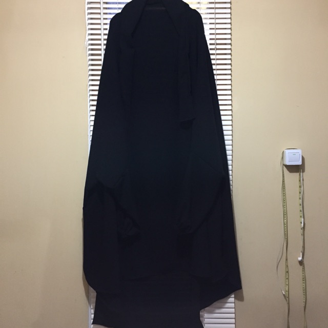 French Khimar Jetblack Wolpeach