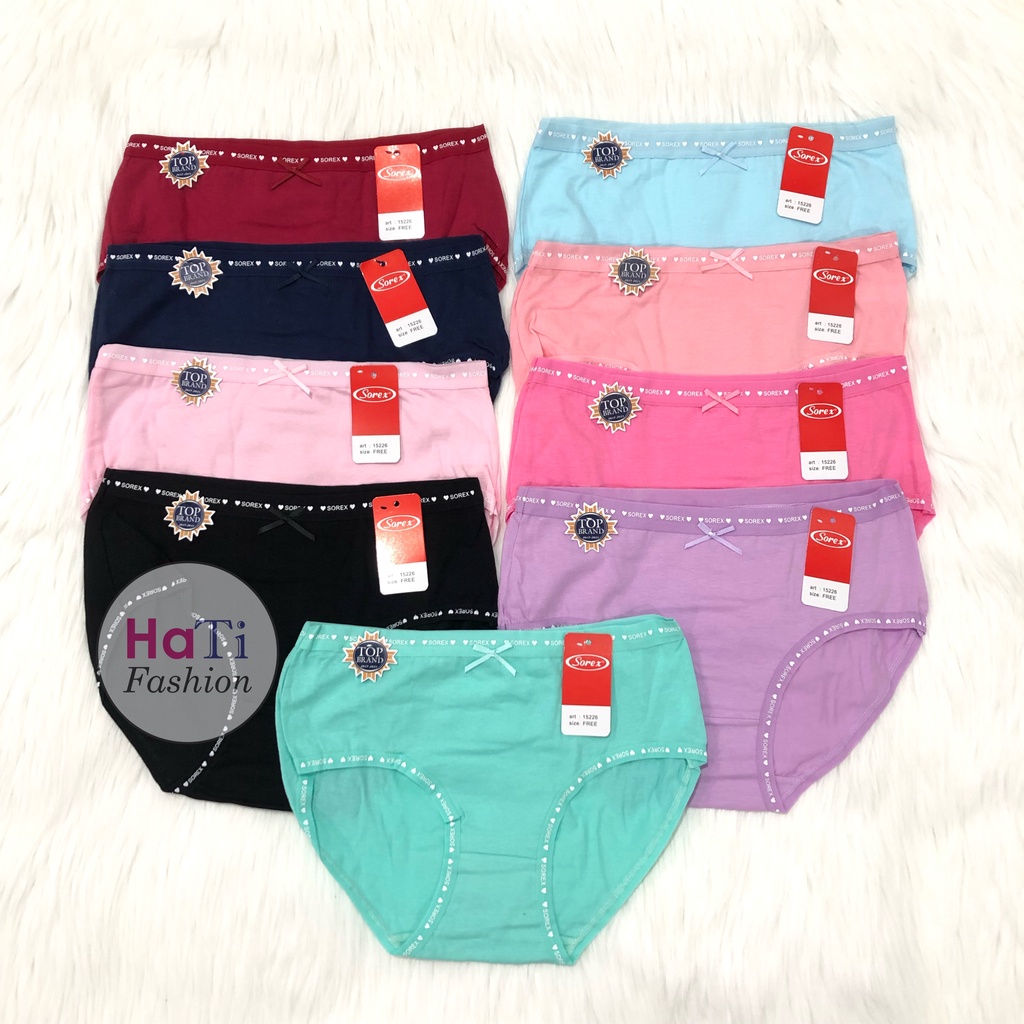 Celana Dalam CD Sorex 15226 / CD Sorex 15228 - CD Wanita Warna Warni - Freesize