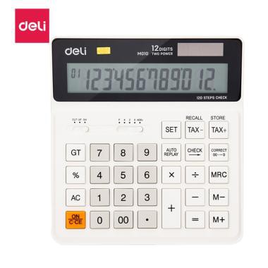 

KALKULATOR 12 DIGIT DELI M 01010 DESKTOP CALCULATOR KALKULATOR MEJA KANTOR TAX CHECK CORRECT