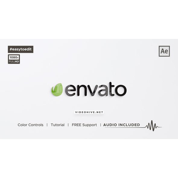 VIDEOHIVE CLEAN AND MINIMAL LOGO REVEAL After Effects Project