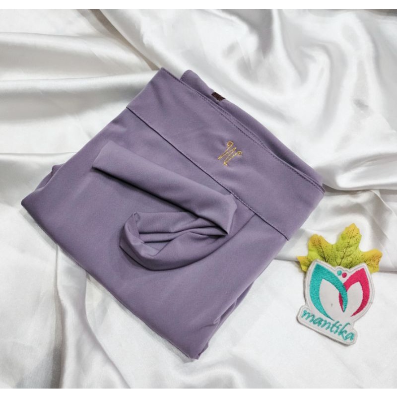 MARYAM JERSEY BERGO TALI HIJAB INSTAN ORIGINAL JERSEY SUPER NON PER-Abu Ungu