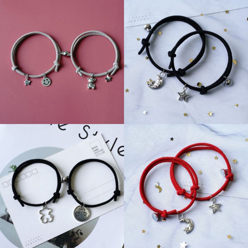 Jual gelang couple magnet hadiah pasangan sahabat persahabatan