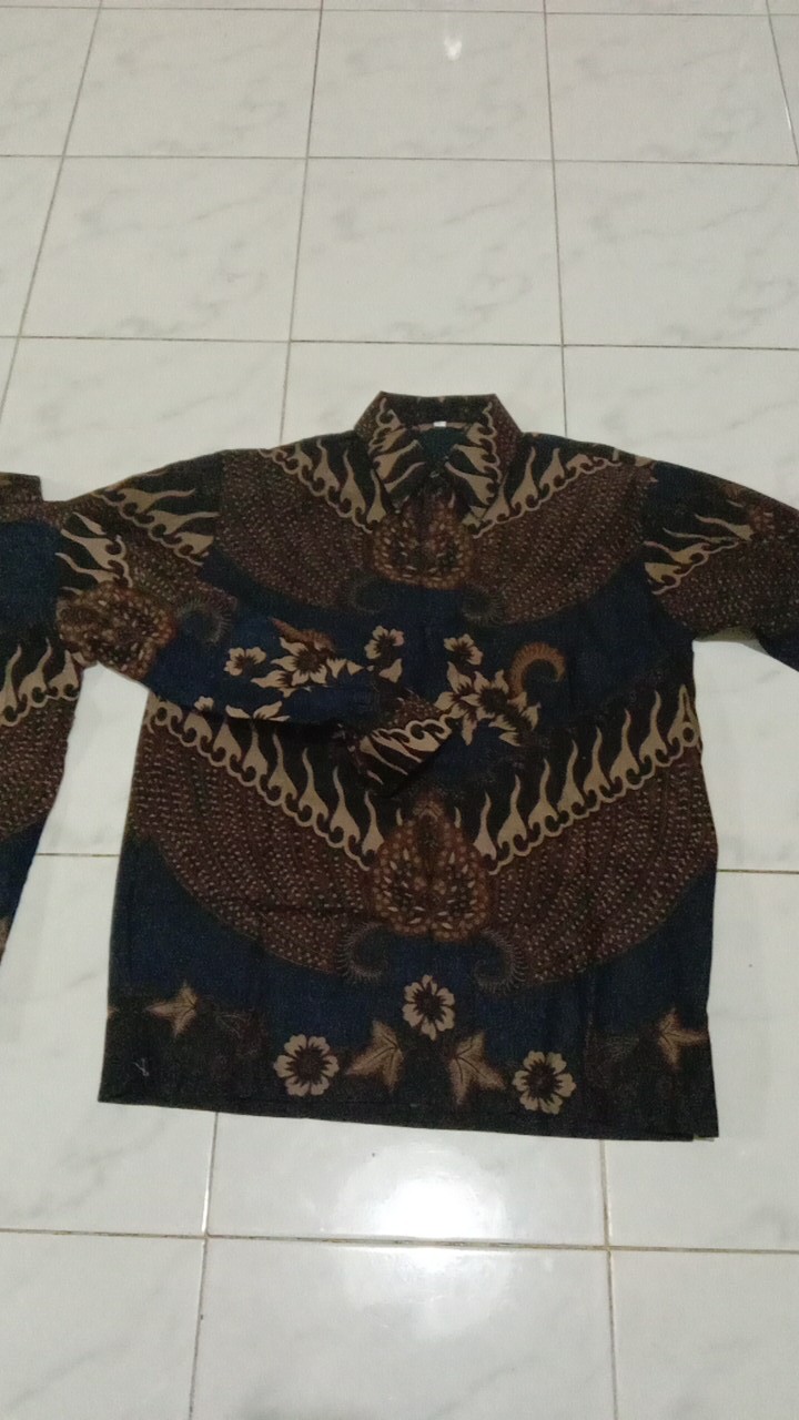 Baju Batik Pria Slimfit Big Size M L Xl Xxl Atasan Kemeja Batik Lengan Panjang Original