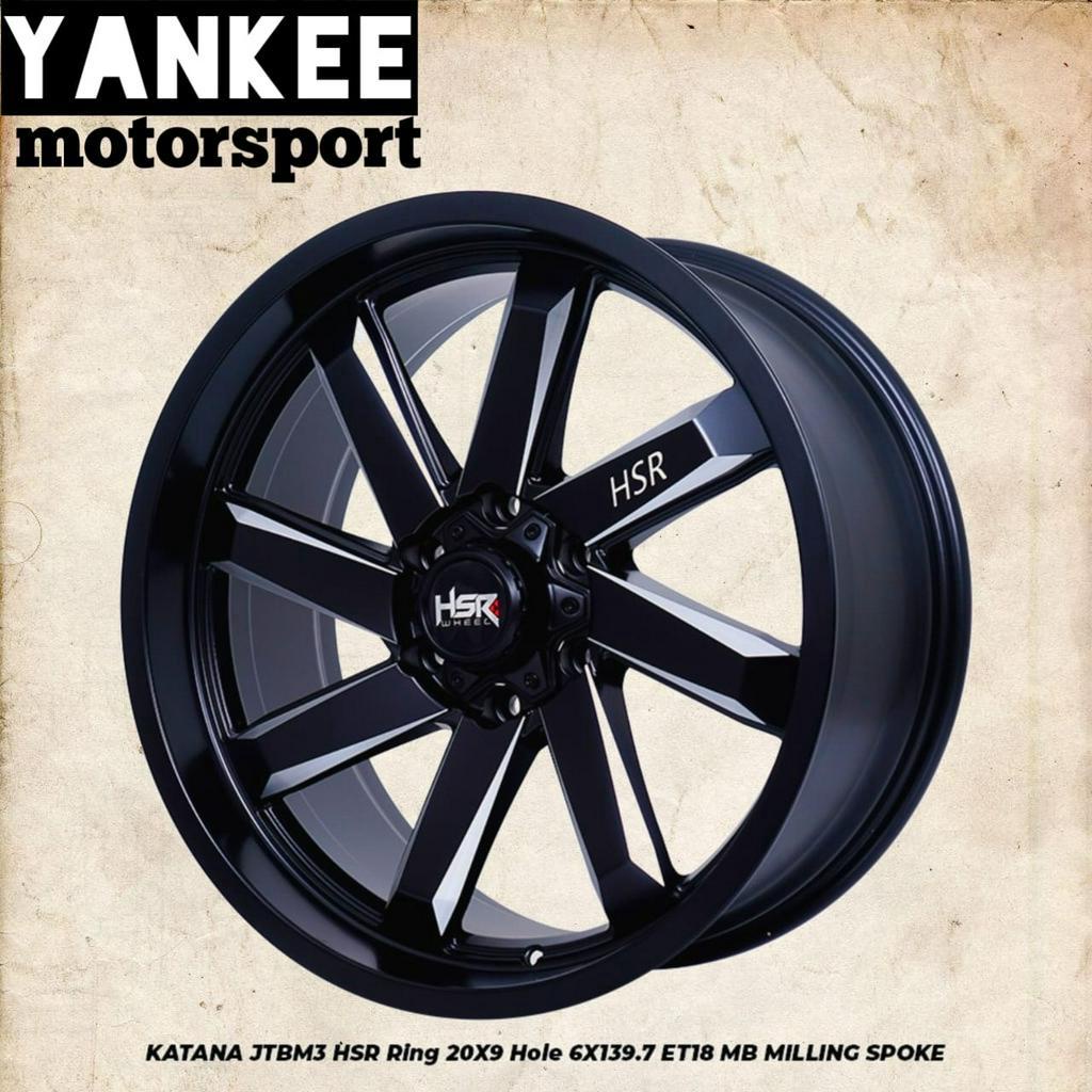 Velg Mobil Ring 20 untuk Nissan Terrano, Mazda BT50, Fortuner dll HSR KATANA