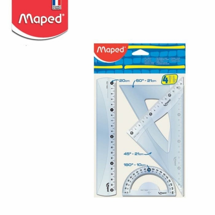 

Hemat Penggaris Maped Essentials Medium Set 4 Pcs 20 Cm Ruler Diskon