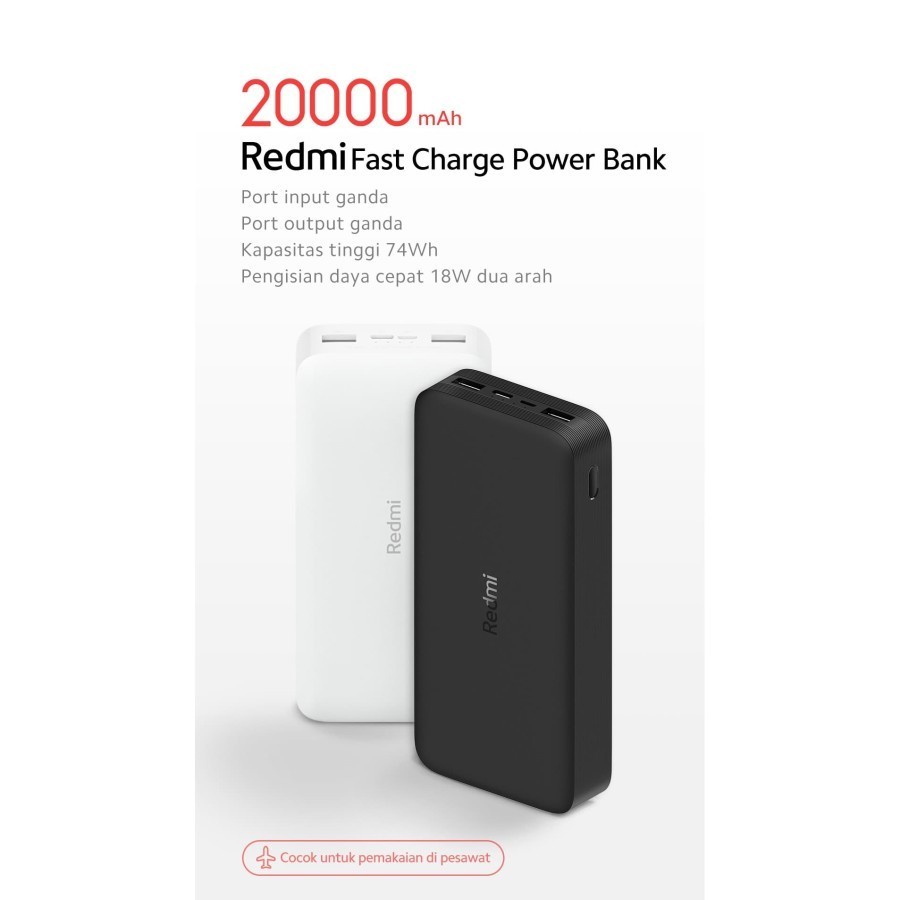 Power Bank Xiaomi Redmi 18W Fast Charge 20000mAh ( Redmi 18W 20000mAH)