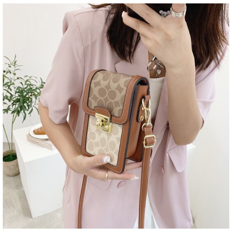 BJ15280 - BROWN/RED - TAS DOMPET HP SLEMPANG TAS KECIL CASUAL SALE TAS WANITA FASHION IMPORT MODIS ELEGAN TERMURAH TERLARIS TERBARU BAGSTORE JAKARTA TAS BATAM JT12320 BQ3255 LT1944 EL5280 CR7712 GT1902 ZC3453