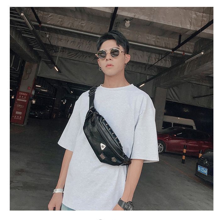 Promo Tas Selempang Cowok Coach Men Charles Camera Messenger Mura VA156 Waist Bag Bahu (Bullet)