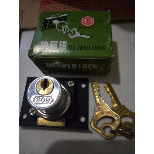 Jual Kunci Laci Set Asli Original Kunci Laci Meja Kerja Drawer Lock Shopee Indonesia