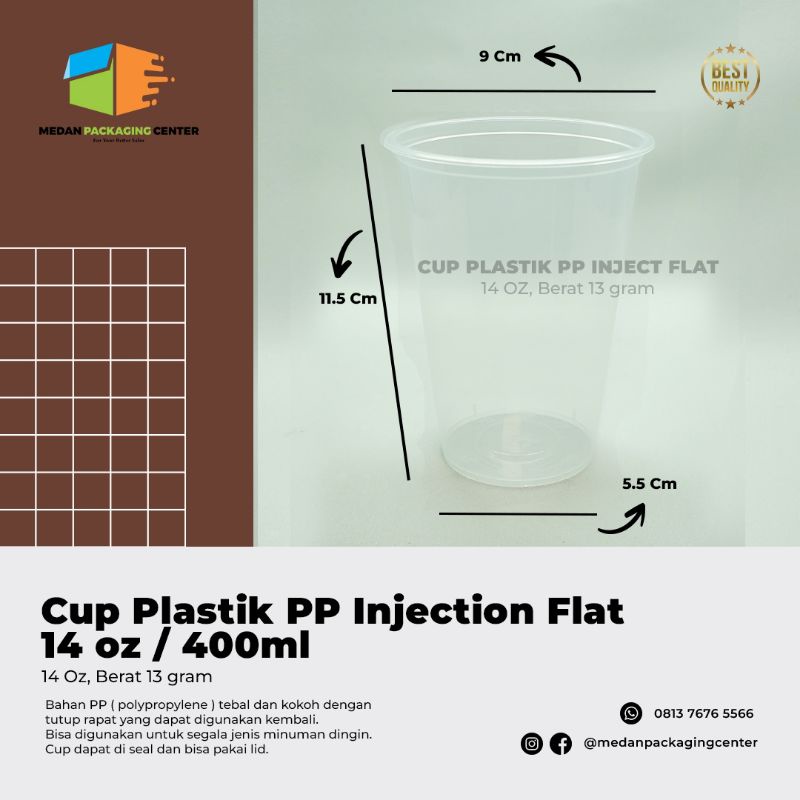 Cup PP Injection 400ml ( 14oz )/ cup plastik injection