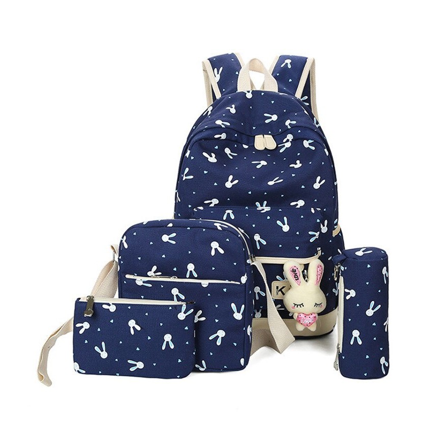 KSO_BAG - Tas Ransel Anak Wanita Terbaru 2021 Kekinian Backpack Rabbit 4in1 Korean Style Murah