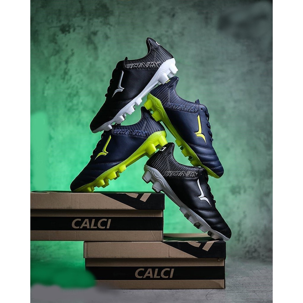 calci sonixc black/blue fg sepatu bola