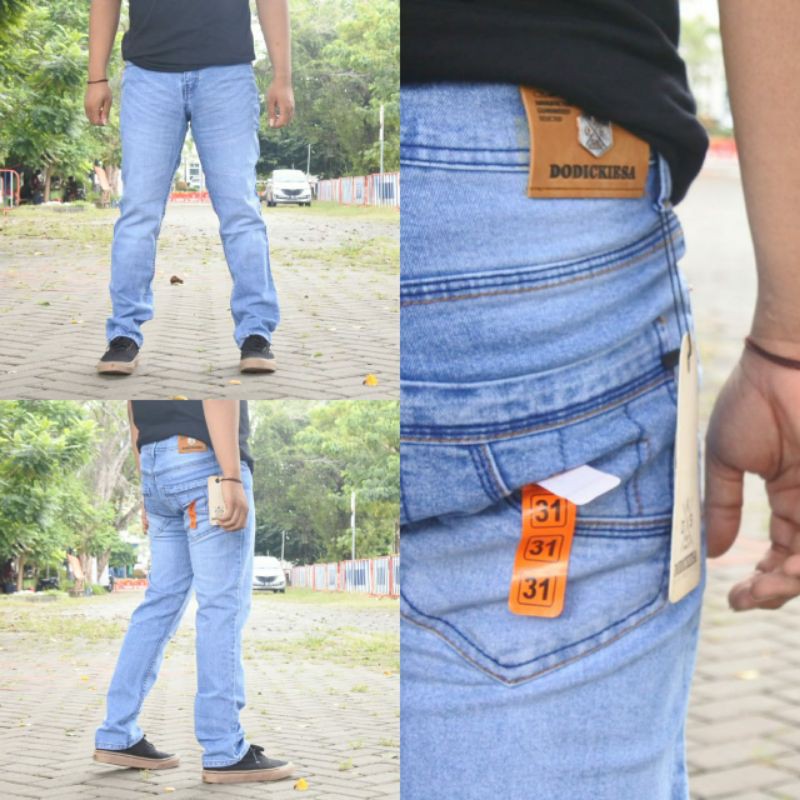 celana jeans pria dodiekis street celana panjang lighblue pria