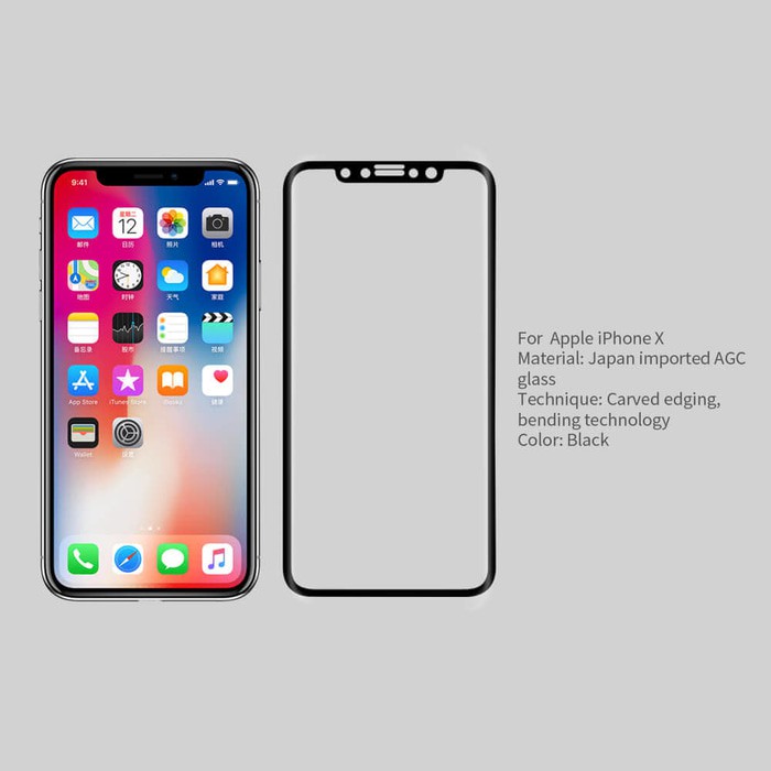 Iphone X Tempered Glass NILLKIN 3D CP + MAX