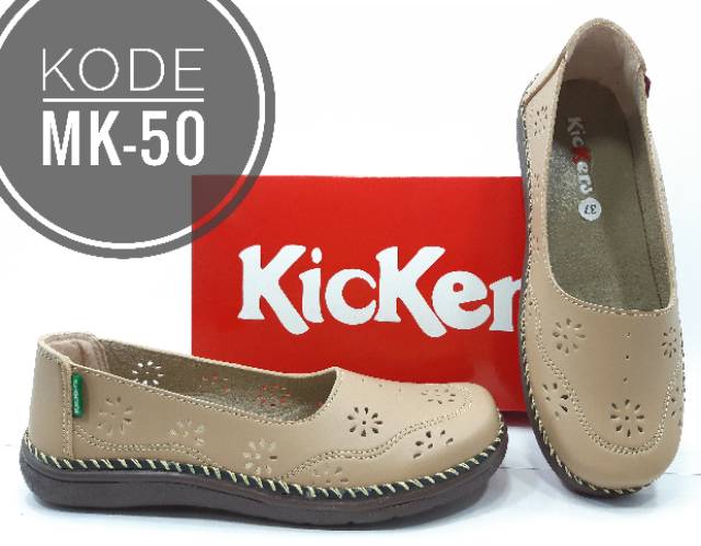 Sepatu Kickers Wanita Slip On Kode MK-50-7