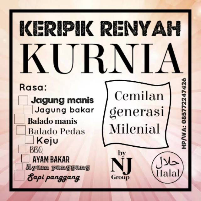 

KERIPIK RENYAH KURNIA BERBAGAI RASA, HOME MADE BELI 15 GRATIS 1 PCS